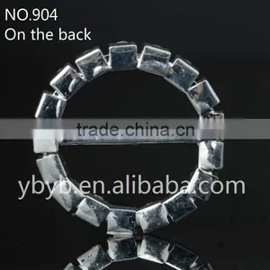 Hot ! Small Rhinestone Ribbon Button For Wedding Invitation-904 thumbnail-3