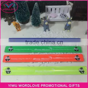 Fashion Custom Reflective Slap Wrap Bracelets/ Slap Bands/ Slap Wristbands thumbnail-5