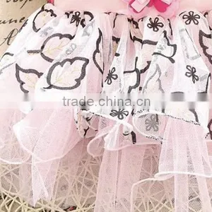 New Children Kids Girl's Wear Cute Baby Waist Bow Leaf Printed Layer Sweet Lovely Casual Party Skirt thumbnail-4