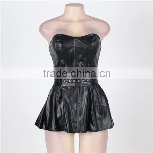 Fashionable Top Quality Corset Latex Leather Corset Corset Lingerie thumbnail-2