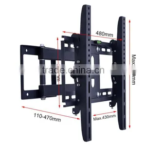 Extendable Articulating Full Motion 15 Degree Tilt 120 Degree Swivel LCD LED tv Mount for 26 - 55 Inch Flat Screen thumbnail-2