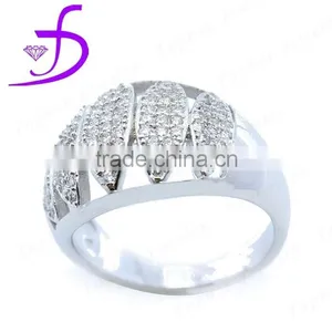 Micro Pave Zircon Stone Ring in 925 Silver New Model Ring thumbnail-1