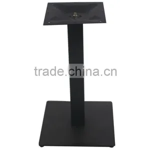 Black Texture Powder Square Metal Table Base thumbnail-1