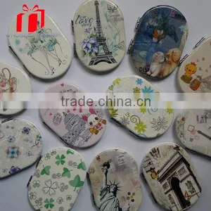 Cheap Souvenir Promotional Pu Compact Mirror thumbnail-4