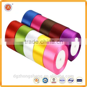 Hot Sale Popular Polyester Material Ribbons Custom Printed Satin Ribbons Silk Ribbons for Wedding / Holiday Decoration / Package thumbnail-1