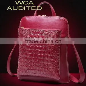 Offering New Pu Leather Ladies Shoulder Backpack ,WCA Factory( T218) thumbnail-1