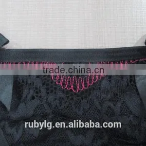 2016 Guangzhou Ruby Fashion Factory Newest Sexy Black Thong Lingeries Women Underwear thumbnail-4