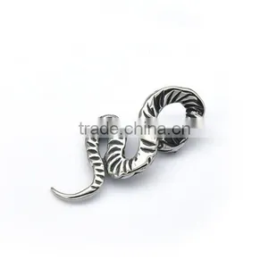 Mens Gothic Snake Pendant Fancy Titanium Steel Pendant Punk Style Jewelry thumbnail-3