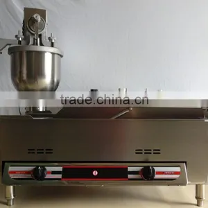 CE Approved 220V 6000w Commercial Automatic Industrial Mini Electricity & Gas All in One Donut Machine With Three Molds thumbnail-1