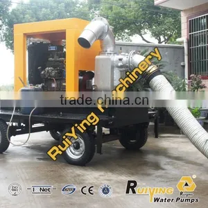 Large Irrigation Pump Driven by Diesel Engine With Trailer thumbnail-1