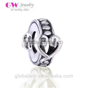 Affection Bead High Quality 925 Silver Charm New Fashion Bead Vintage Pendant Fit European Brand Style Bracelet Silver Bead T035 thumbnail-1
