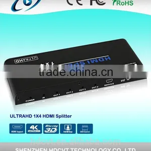 1x4 HDMI 4K2K Splitter With 1080P 3D ULTRA HD Support , HDV-A14 thumbnail-1