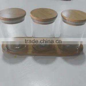 Hot Sale Glass Jars With Wooden Lid thumbnail-1