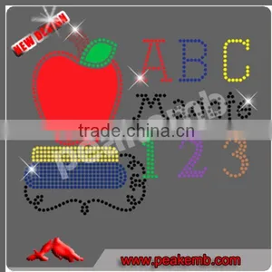 Hot Sale Wild About 3rd Grade Rhinestone Transfer Design Iron on Glitter for Children Clothing thumbnail-2