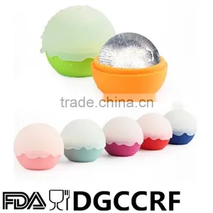 Wave Edge Ultra Slow Melting Single Silicone Ice Ball Maker Ice Spheres thumbnail-1
