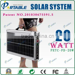 China 20W Portable Solar Power System Solar Batteries thumbnail-6