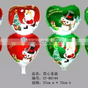 Double Heart Cartoon Balloons Aluminium Christmas Balloons,inflatable Cartoon Balloon thumbnail-2