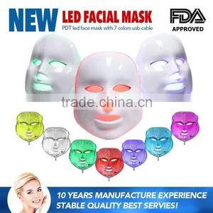 FDA Face Beauty Machine Led Light Therapy Face Mask 7 Colors Skin Rejuvenation LED Facial Mask thumbnail-1