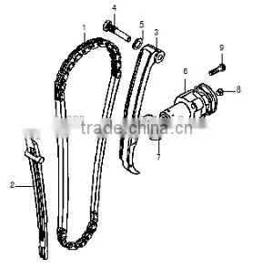 Loncin Gn300 Engine Parts Gn300 Cam Chain thumbnail-1