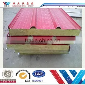 Rock Wool Sandwich Roof Panels/Polyurethane Faux Rock Panel/Galvanized Roof Panels thumbnail-5