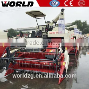 Small Rubber Track Paddy Field Farm Machine Mini Soybean Combine Harvester thumbnail-1