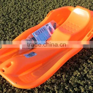 With Brake and Rope CE Approved Kids Winter Plastic Snow Glider Toboggan Sledge thumbnail-6