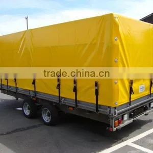 Yellow Pvc Coated Tarpaulin for Container Side Curtain thumbnail-1
