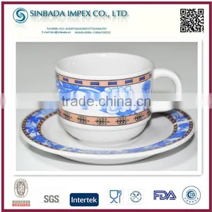 Porcelain Small Coffee Cup and Saucer Set thumbnail-1