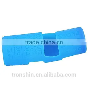 Eco-friendly Food Safe Letters Pattern Glass Bottle Whole Protection Silicone Sleeves thumbnail-5