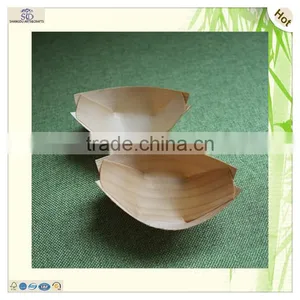 Miniature Disposable Bamboo Pine Wood Sushi Food Boat thumbnail-2