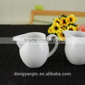 Factory Direct Wholesale WHITE Ceramic or Porcelain Milk Pot thumbnail-6