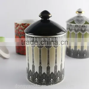 China Supplier New Premium Custom Christmas Wholesale Ceramic Unique Candle Jars Holder Cup thumbnail-4