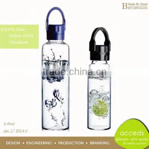 Made-By-Hand Glass Water Bottle thumbnail-5