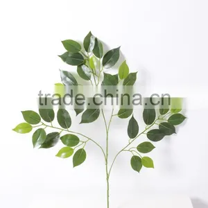 SJ070913 Banyan Ficus Tree Branches and Leaves Wholsale Silk Tree Leaf thumbnail-5