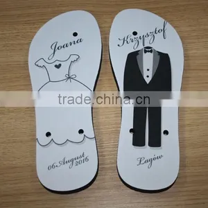 Summer Beach Footwear Slippers Blank Sublimation Printed Flip Flops thumbnail-1