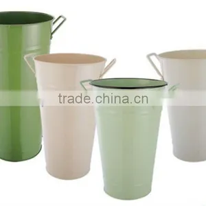 Set of 4 Handle Flower Bucket thumbnail-1