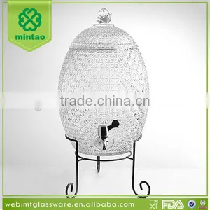 Beverage Use Pineapple Glass Dispenser With Stand thumbnail-1
