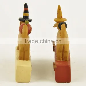 Custom Halloween Dressed Puppy Figurine With Pumpkin thumbnail-4