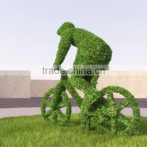 Artificial Green Topiary Plant Grass Animal Ornaments thumbnail-3