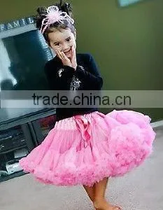Pink Girls Petti Skirt Beautiful Ballet Tutu Whlosale Fluffy Baby Pettiskirt thumbnail-1