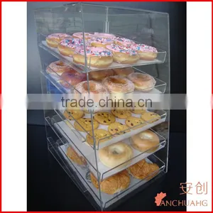 Acrylic Pastry Bakery Donuts Cupcake Display Case With Trays thumbnail-1