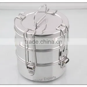 Stainless Steel Tiffin With 4 Long Locks thumbnail-1