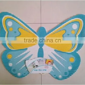 PVC Foam Mesh Grip Mat, Funny Buttery Bath Mat thumbnail-1