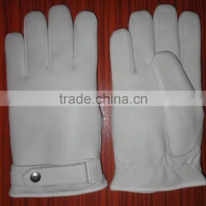 White Leather Gloves thumbnail-2
