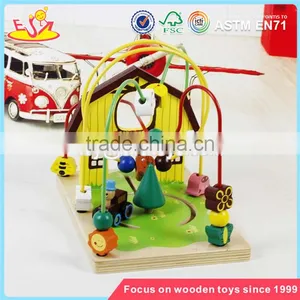 Wholesale Best Toddlers Wooden Bead Maze Toy Educational Games Wooden Kids Bead Maze Toy W11B141 thumbnail-5
