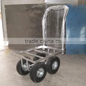 Adjustable Mini Aluminum Folding 4 Wheel Trolley Tool Cart With High Quality thumbnail-1