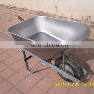 Galvanized European Garden Transport Cart Cheap Wheel Barrow thumbnail-1