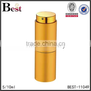 Cosmetic Best Selling Wholesale 5ml 10ml Rotary Glass Perfume Bottle Luxury Colorful Aluminum Cover Spray Bottle Perfume thumbnail-5