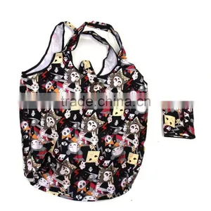 Full Color Printing Cute Animal Handle Bags Cute Shoulder Folding Purse Fashion Foldable Shopping Bags thumbnail-3