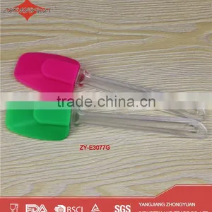 3-piece Silicone Spatula Set With Plastic Handle thumbnail-1